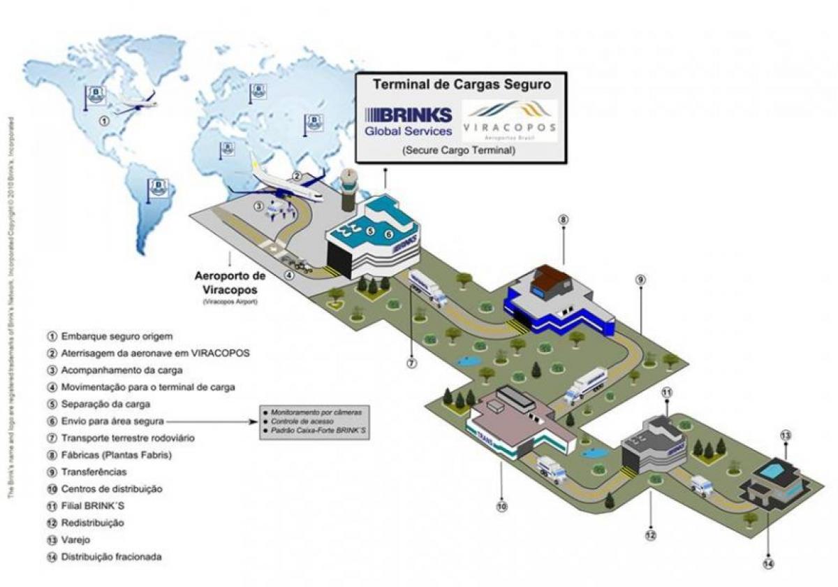 Карта на меѓународниот аеродром Viracopos - Терминал високо ниво на безбедност