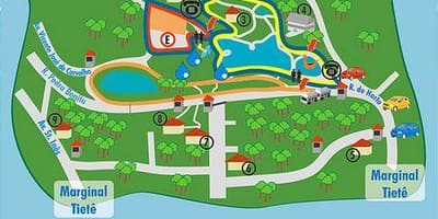 Карта на Алберто Löfgren парк - градина цвеќиња