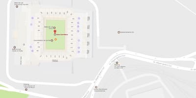 Карта на Арената. Коринтјаните - Пристап