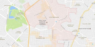 Мапа на Вила Мариана São Паоло