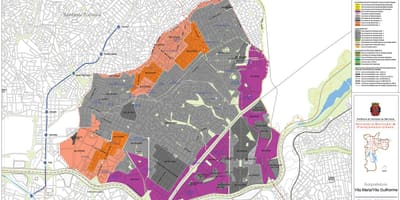 Мапа на Вила Марија São Паоло - Окупацијата на почвата