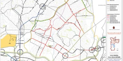 Мапа на Вила Марија São Паоло - Патишта