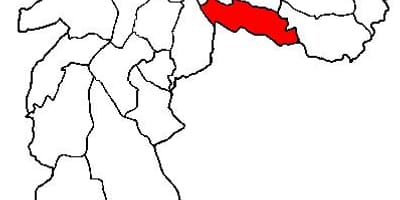 Мапа на Вила Prudente под-префектурата São Паоло