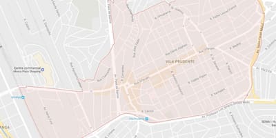 Мапа на Вила Prudente São Паоло