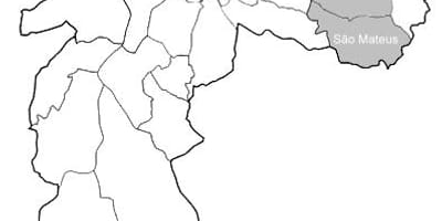 Карта на зона Leste 1 São Паоло