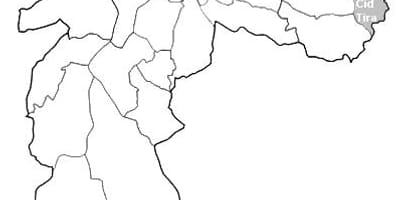 Карта на зона Leste 2 São Паоло