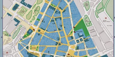 Карта на историски центар São Паоло