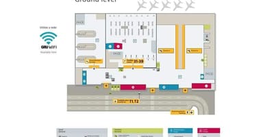 Карта на меѓународниот аеродром São Паоло-Guarulhos - Терминал 4