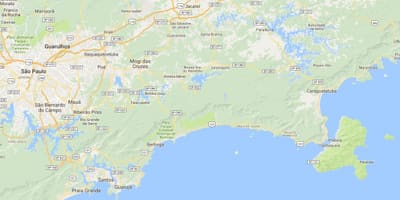 Карта на плажа Barra Seca