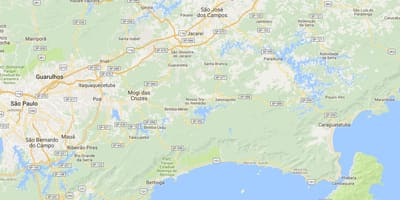 Карта на плажа Cruzeiro