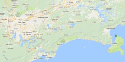 Карта на плажа Garapocaia