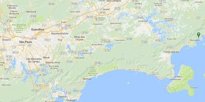Карта на плажа Lagoinha