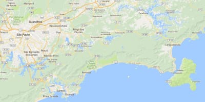 Карта на плажа Perequê Mirim