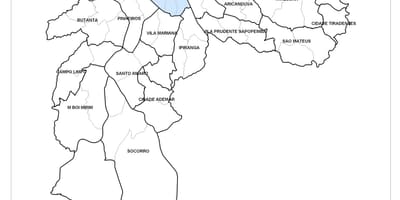 Карта на Централна зона São Паоло
