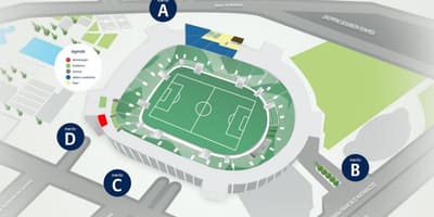 Карта на Allianz Сантијаго - Ниво 1
