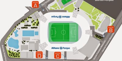 Карта на Allianz Сантијаго São Паоло