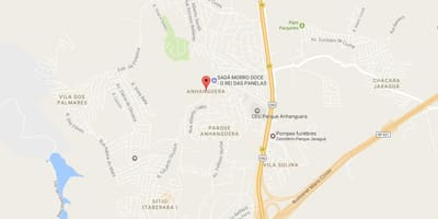 Карта на Anhangüera São Паоло