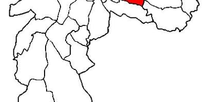 Карта на Aricanduva-Вила) под-префектурата São Паоло