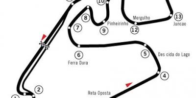 Карта на Autódromo Хозе Карлос Темпо