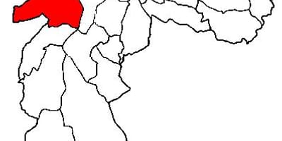 Карта на Butantã под-префектурата São Паоло
