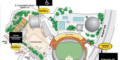 Карта на Canindé стадионот