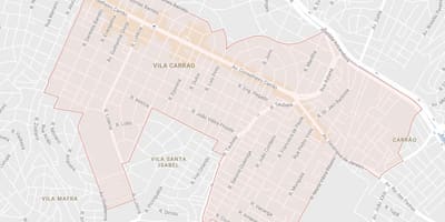 Карта на Carrão São Паоло