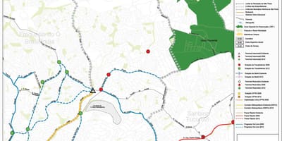 Карта на Каса Верде São Паоло - Јавни превезува