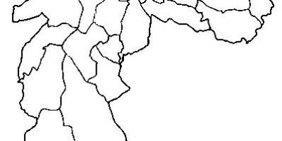 Карта на Каса Верде под-префектурата São Паоло