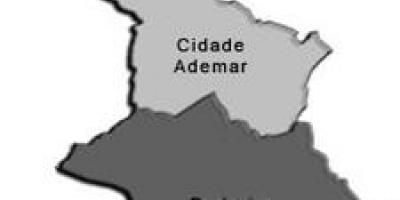 Карта на Cidade Ademar под-префектурата