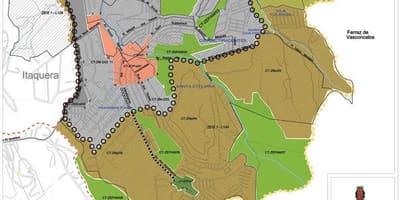 Карта на Cidade Tiradentes São Паоло - Окупацијата на почвата