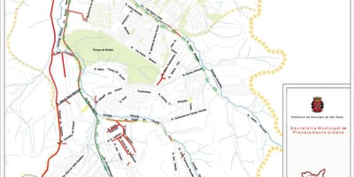 Карта на Cidade Tiradentes São Паоло - Патишта