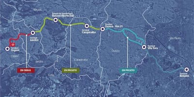 Карта на corredor metropolitano Itapevi
