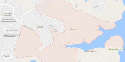 Карта на Grajaú São Паоло