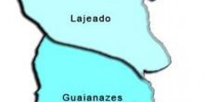 Карта на Guaianases под-префектурата