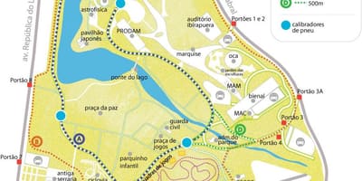 Карта на Ibirapuera парк
