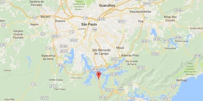 Карта на Imigrantes автопат - СП 160