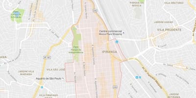 Карта на Ipiranga São Паоло