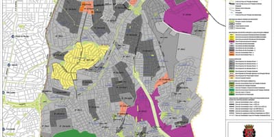 Карта на Ipiranga São Паоло - Окупацијата на почвата