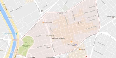 Карта на Itaim Bibi São Паоло
