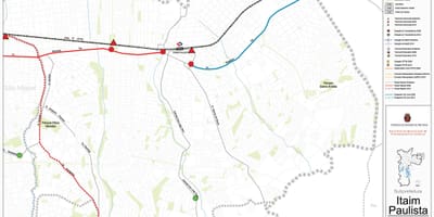 Карта на Itaim Paulista - Вила Curuçá São Паоло - Јавни превезува