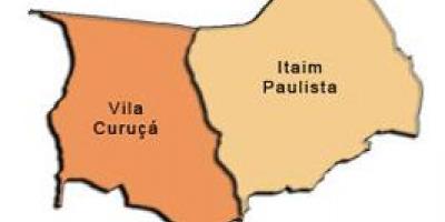 Карта на Itaim Paulista - Вила Curuçá под-префектурата
