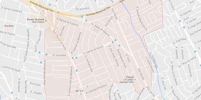 Карта на Itaim Paulista São Паоло