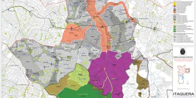 Карта на Itaquera São Паоло - Окупацијата на почвата