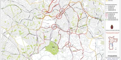 Карта на Itaquera São Паоло - Патишта