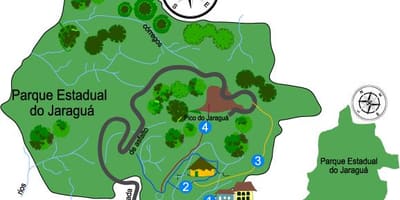 Карта на Jaraguá Врв
