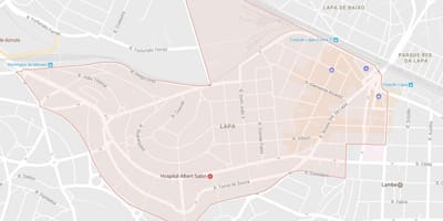 Карта на Lapa São Паоло
