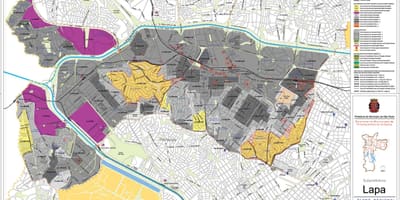 Карта на Lapa São Паоло - Окупацијата на почвата