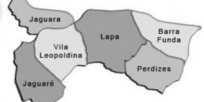 Карта на Lapa под-префектурата