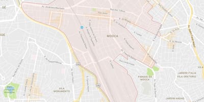 Карта на Mooca São Паоло