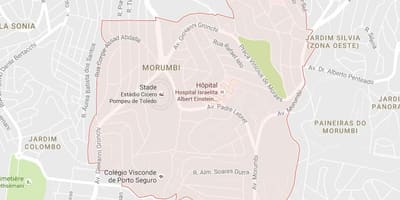 Карта на Morumbi São Паоло